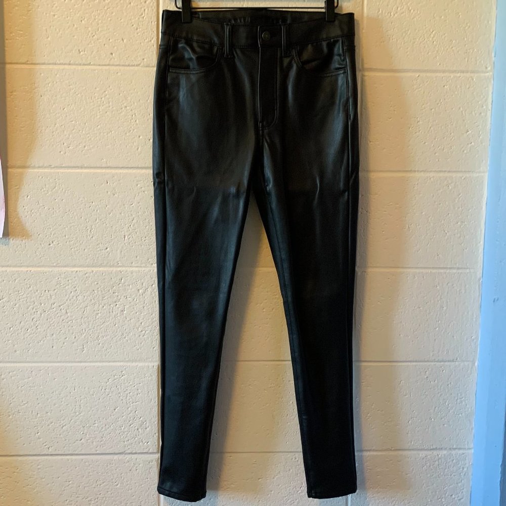 Faux Leather Skinny Jeans